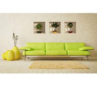 Ambiance 3D Vinyl wall sticker of Bonsai plants for home decoration - 30 x 90cm