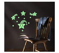 Ambiance Glow in The Dark Smiley Star Sticker 20 x 25 cm