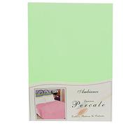 Ambiance Housewife Pillow Case Pair Willow, 19" x 29" approx., Percale Polycotton, Mid Pale Mint Green