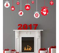 Ambiance-Live col-RAJA-A025 Vinyl Sticker Christmas Model 9 30 x 40 cm