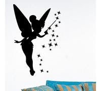 Ambiance-Live Fairy and Stars Wall Sticker 75 x 50 cm White