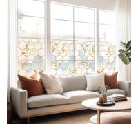 Ambiance Sticker Anti-Blackout Window Film Adhesive - Chic Honeycomb - Privacy Screen Sticker for Windows and Shower Doors XL - H40 x L200 cm