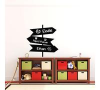 Ambiance Sticker Blackboard Slate - Adhesive Erasable Wall Stickers - Signs - H30 x L30 cm