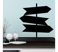 Ambiance Sticker Blackboard Slate - Adhesive Erasable Wall Stickers - Signs - H85 x L85 cm