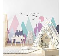 Ambiance Sticker Children's Stickers Scandinavian Mountains Clarinka 70 x 105 cm