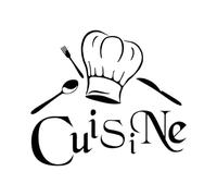 Ambiance Sticker French Chef's Kitchen Wall Decoration Vinyl Wall Stickers Self Adhesive Decal - H30 x L55 cm