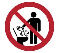 Ambiance Sticker ISO7010 Sticker, No Throwing Objects, 10 cm
