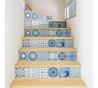 Ambiance Sticker Livio Stair Tile Stickers for Stairs Tiles - 2 Strips of 15.5 x 108.5 cm