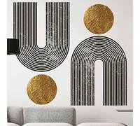 Ambiance Sticker Non-Woven Wallpaper Giant Frescoes Pre-Pasted Arch Astratti Aztech Decorative Label Height 80 x Length 60 cm