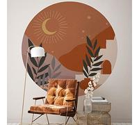 Ambiance Sticker Non-Woven Wallpaper Giant Frescoes Pre-Pasted Circuit Notte Astratta Desert Decorative Label H120 x L120 cm