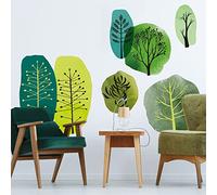 Ambiance Sticker Non-Woven Wallpaper Giant Frescoes Pre-Pasted Natural Alberi Decorative Label Height 130 x Length 120 cm