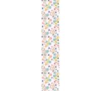Ambiance Sticker Non-Woven Wallpaper Pre-Glued Blue Flowers Decorative Adhesive Roll - 1 Roll H300 x W60 cm