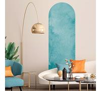 Ambiance Sticker Non-Woven Wallpaper Pre Glued Giant Frescoes - Sheet Blue Watercolours - Decorative Adhesive - 90 x 30 cm
