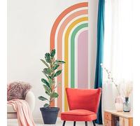 Ambiance Sticker Non-Woven Wallpaper Pre-Glued Giant Murals Half Rainbow Arch Decorative Adhesive 135 x 45 cm