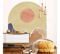 Ambiance Sticker Non-Woven Wallpaper Pre-Glued Giant Wall Mural - Abstract Desert World Window - Decorative Adhesive | H105 x L90 cm
