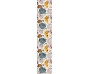 Ambiance Sticker Non-Woven Wallpaper Pre-Pasted Roll of Scandinavian Olive Leaves Decorative Adhesive - 1 Roll H300 x W60 cm