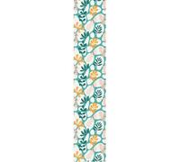 Ambiance Sticker Non-Woven Wallpaper Pre-Pasted Roll Turquoise Tropical Leaves Decorative Adhesive - 1 Roll H300 x W60 cm