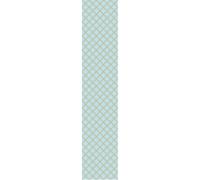 Ambiance Sticker Non-Woven Wallpaper Pre-Pasted Roll Wallpaper Retro Ornaments Aquamarine and Yellow Decorative Adhesive - 1 Roll H300 x W60 cm