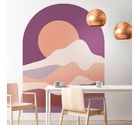 Ambiance Sticker Non-Woven Wallpaper with Giant Murals - Fairy Dusk Arch - Decorative Adhesive - 160 x 120 cm