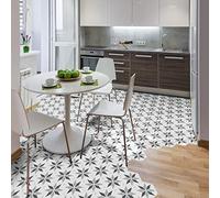 Ambiance Sticker Peel and Stick Decorative Hexagon Perina Floor Tile, DIY Home Decor, Peel and Stick Removable Stickers, Waterproof Non-Skid Sticker - H40 x L90 cm - 10 Stickers of 20 x 18 cm