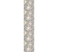 Ambiance Sticker Pre-Pasted Non-Woven Wallpaper Roll Vintage Flowers Pink Peonies Grey Decorative Adhesive - 1 Roll H300 x W60 cm