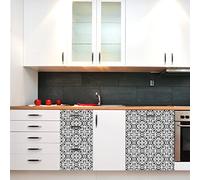 Ambiance Sticker Self-Adhesive Decorative Wall Decal Cement Tile for Bathroom and Kitchen Murillo- Pack of 30 Stickers of 10 x 10 cm