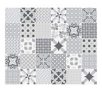 Ambiance Sticker Self-Adhesive Decorative Wall Decal Cement Tile for Bathroom and Kitchen Nuances de Gris Romantique - Pack of 30 Stickers of 10 x 10 cm