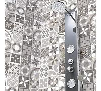 Ambiance Sticker Self-Adhesive Decorative Wall Decal Cement Tile for Bathroom and Kitchen Vasco- Pack of 24 Stickers of 10 x 10 cm