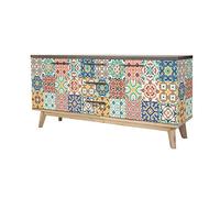 Ambiance Sticker Self-Adhesive Furniture and Tables Tile Stickers for Kitchen and Living Room Decoration Célistino - Pack of 24 Stickers of 10 x 10 cm