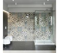Ambiance Sticker Tango Tile Stickers Cement Tiles Wall Stickers for Bathroom and Kitchen | 60 Pieces of 15 x 15 cm