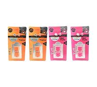 AMBICAR - Pack 4 Refills for Car Air Fresheners. Does not include Electric Diffuser. Natural Essences 0% Alcohol. (Tropical Red Fruits)