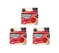 AMBICAR - Refills for electric air freshener CAR or HOME. Pack of 3 refills PASSION, Natural Essences WITHOUT Alcohol or Chemicals. Aromas for floral diffuser