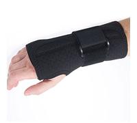 Ambidextrous Large Black Advanced Wrist Support Splint: for Carpal & Cubital Tunnel, Sprains, and Arthritis.