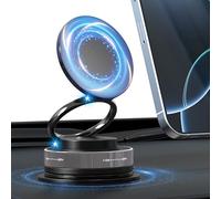 Ambienden Vacuum Magnetic Phone Holder Foldable&Portable Suction Phone Mount 360°Adjustable N55Magnet Suitable for windscreen/dashboard/desktop and many other scenarios