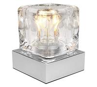 Ambient Glass Ice Cube Touch Dimmable Table Lamp Chrome Base with G9 Bulb M0047