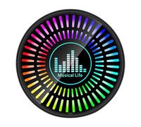 Ambient Lighting Car Air Freshener - Voice Activated Music Rhythm Light Diffuser Perfume For Air Vent | Interior Decoration