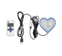 Ambient Lighting for Car - Heart-Shaped Atmosphere Light,Neon Lighting Automotive Interior Decoration for Window Dashboard Night Truck Proposals Date Trunk Gathering Entryway Holiday