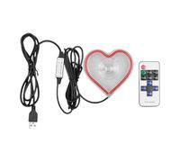 Ambient Lighting for Car | Heart-Shaped Window Atmosphere Light,Automotive Interior Decoration Neon Lighting for Dashboard Trunk Window Entryway Night Holiday Date Truck Home Proposals