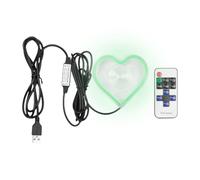 Ambient Lighting, Heart-Shaped LED Neon Light, Automotive Interior Decorative Lamp for Dashboard, Trunk, or Window, Romantic Mood Lighting Car Truck Home Entryway, Perfect Holidays
