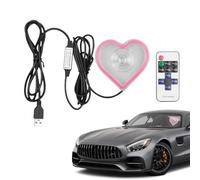 Ambient Lighting, Heart-Shaped LED Neon Light, Automotive Interior Decorative Lamp for Dashboard, Trunk, or Window, Romantic Mood Lighting Car Truck Home Entryway, Perfect Holidays