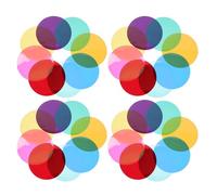 Ambient round Gel Filters 40Pcs PET Peel and Stick Warm Tint | 66mm Discs, Colour Correction for Studios and Homes, Blue Light Blocking for Ceiling Spotlights