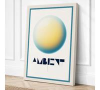 Ambient Sphere Minimalist Canvas Wall Art Print 30x20 Inch (76 x 51 cm)