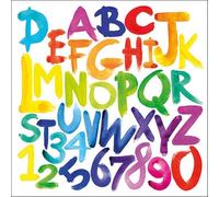 Ambiente 20 Napkins Colourful Letters and Numbers | School | First Day of School | First Day of School | Table Decoration | Decoupage | Decoupage | Decoupage | Decoupage | 33 x