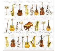 Ambiente 3 Ply Paper Lunch Napkins Orchestra