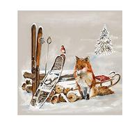 Ambiente 3 Ply Paper Napkins Fox And Bird
