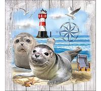 Ambiente 3 Ply Paper Napkins Seal Couple