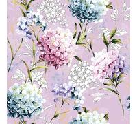 Ambiente - 3-Ply Printed Paper Napkins - Pack of 20, Lunch Size, 33cm x 33cm - Horana Lilac