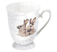 Ambiente Christmas Mug Winter Morning Rabbits Mug 0.25L Fine Bone China