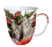 Ambiente Fine Bone China Christmas Mug 0.4 Litre Christmas Kitten