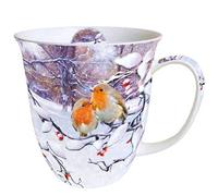Ambiente Fine Bone China Christmas Mug Robin Blue Tit Mug 0.4 Litre